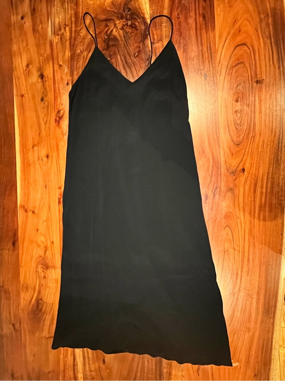 Black Strappy Back Slip Dress - Picture 3 of 7